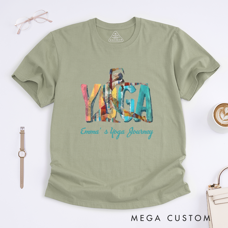 Personalized Yoga T-Shirt Motivational Inspirational T-Shirt Meditation T-Shirt Motivational T-Shirt Zen Clothing Yoga Clothes