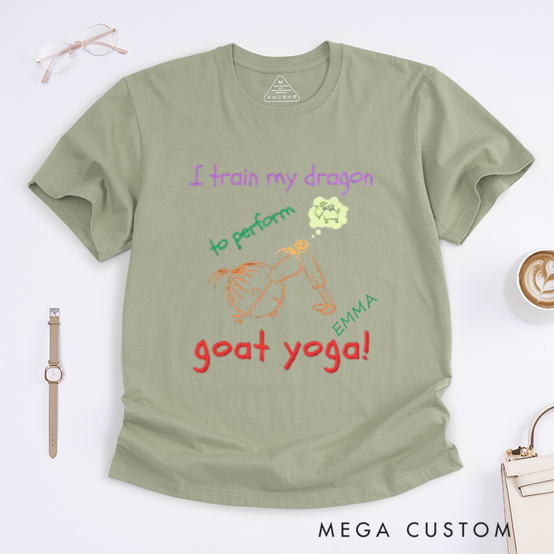 Personalized Yoga Girl T-Shirt Cartoon T-Shirt Yoga Lover T-Shirt Fun Yoga T-Shirt Yoga Instructor Yoga Gift