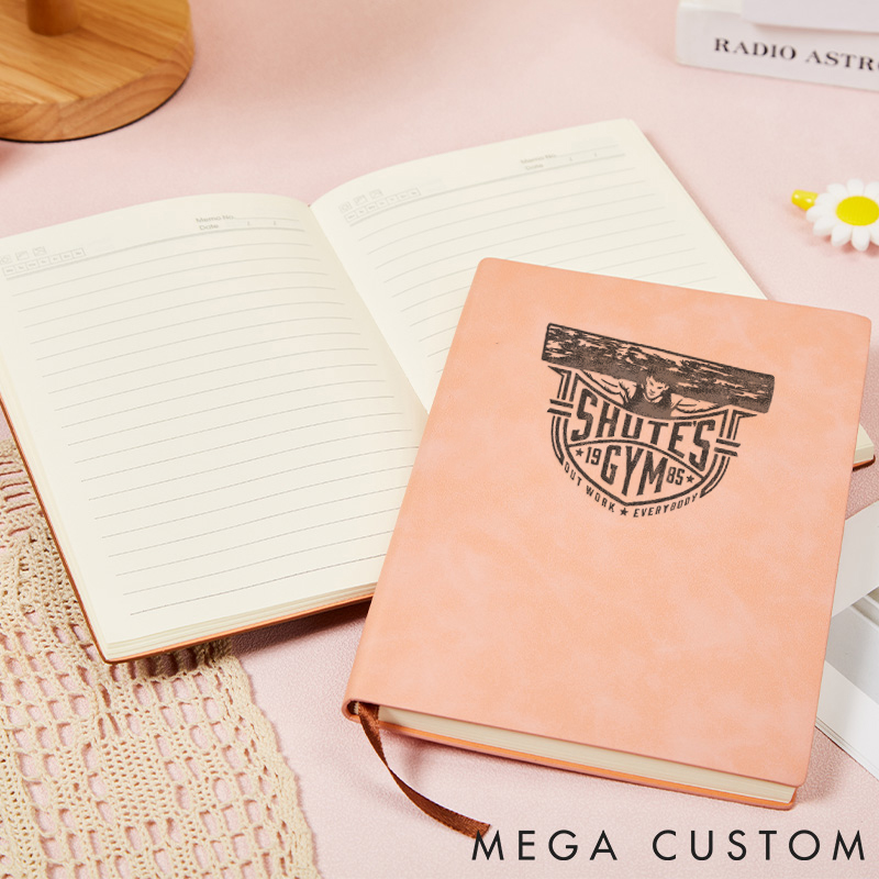 Personalized Logging Workouts Goals Progress Vibrant Notebook Compact Journal for Gym Lovers