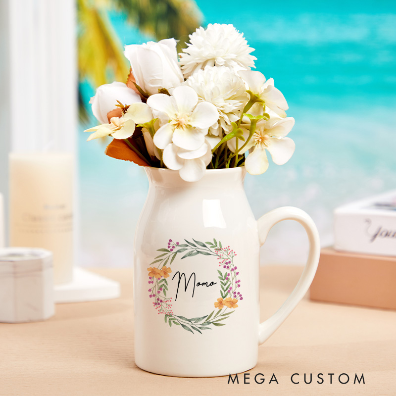 Personalised Flower Vase Mothers Day Gift Mothers Day Vase Gifts for Mum