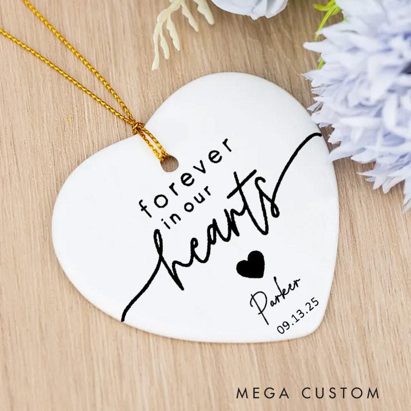 Personalized Baby Loss Ornament Infant Loss and Miscarriage Ornament for Christmas Tree Stillborn Angel Sympathy Gifts 