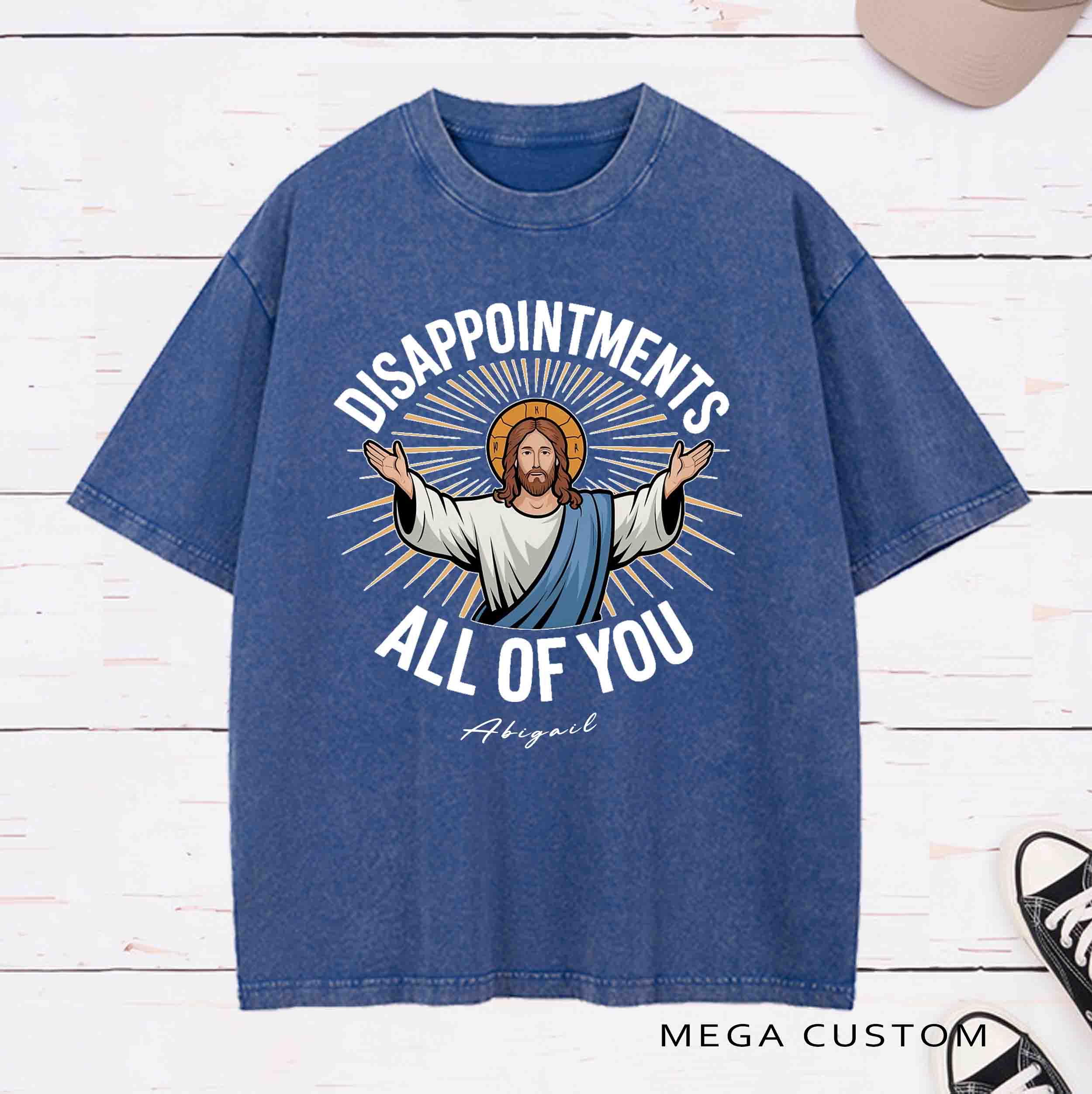 Personalized Character Disappointments All of You Washed T-Shirt with Name Easter Baptism Gift for Christian   