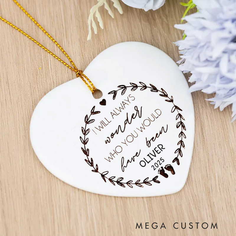 Personalized Miscarriage Christmas Ornament Custom Baby Loss Ornament Sympathy Baby Gift Stillborn Memorial Gift Infant Loss Keepsake