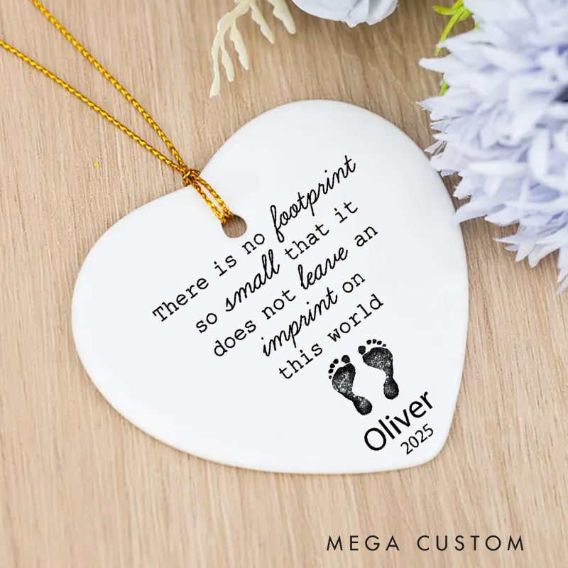 Personalized Baby Loss Ornament Memorial Baby Ceramic Ornament Baby in Heaven Keepsake Miscarriage Memorial for Angel Baby