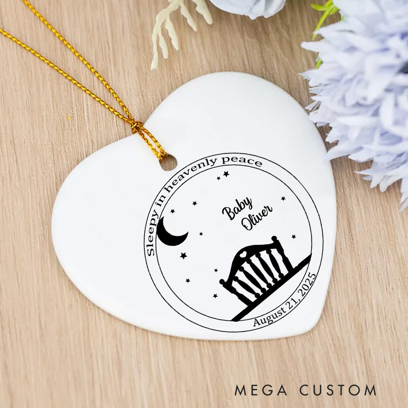 Personalized Baby Memorial Ornament Infant Loss Miscarriage Gift  Angel Baby Keepsake Sympathy Gift Stillbirth Remembrance