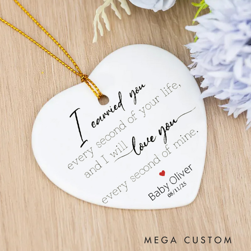 Personalized Miscarriage Ornament Carried for a Moment Infant Loss Stillbirth Keepsake Baby Memorial Sympathy Gift Ornament