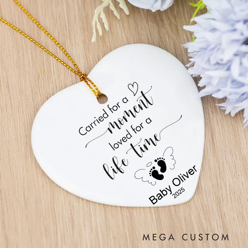 Personalized Miscarriage Ornament Memorial Gift Infant Loss Miscarriage Present for Mothers Baby Sympathy Gift Christmas Ornaments