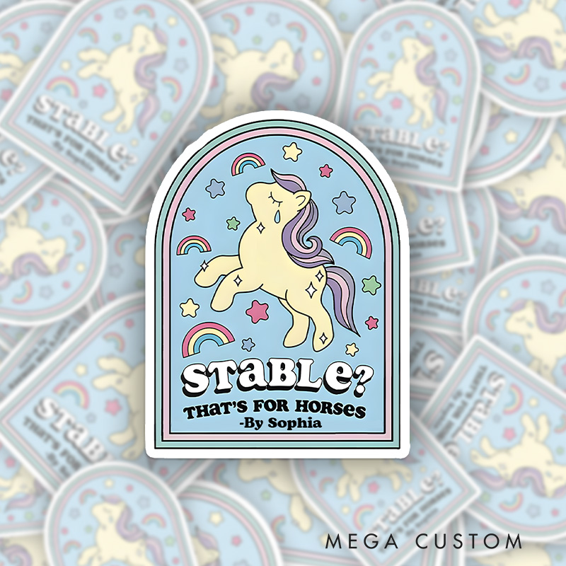 Personalized Funny Mental Health Sticker Celebrating Humor Joy and Imagination in Everyday Life Mental Health Gift