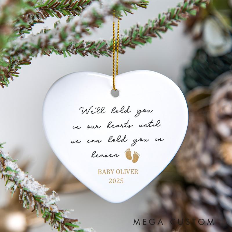 Personalized Miscarriage Ornament Loss of Baby Sympathy Gifts Baby Memorial Gifts Pregnancy Baby Loss Gifts Ceramic Memorial Ornament