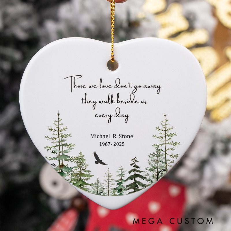 Personalized Memorial Ornament Custom Memorial Ornament for Photo Loved One Bereavement Keepsake in Loving Memory Gifts