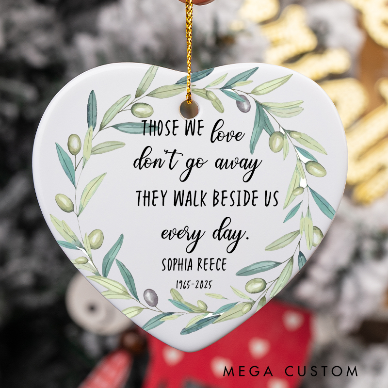Personalized Memorial Christmas Ornament Custom in Loving Memory Gift Ornament Keepsake for Loss of Loved One Christmas Remembrance