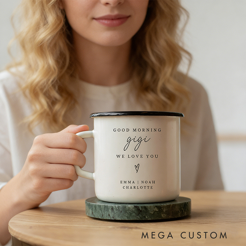 Personalized Grandma Mug Gift from Grandkids Custom Gifts for Gigi Nana Unique Grandmother Present from Grandchildren Morning Coffee Cup