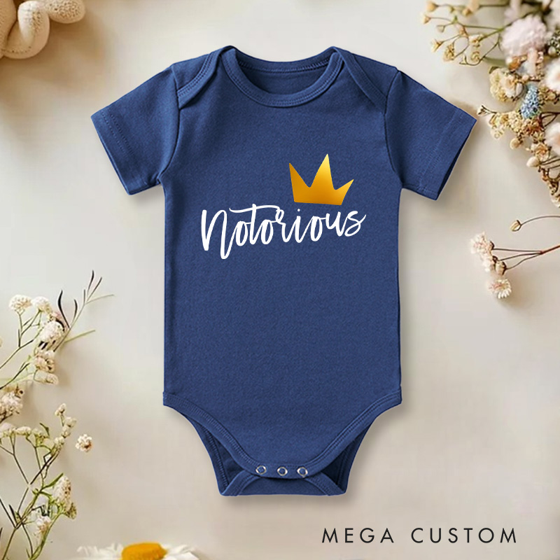 Personalized Notorious 1st Birthday Baby Onesie Gift for Baby