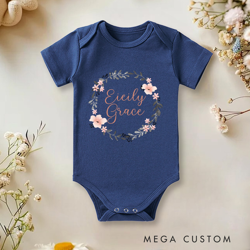 Personalized Name Baby Girl Onesie Baby Shower Gift