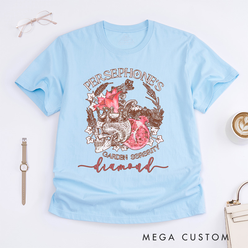 Personalized Persephone's Garden Classic T-Shirts Garden Sorority Shirt Book Lover Shirt Garden Club Shirt Cora Hades Olympus Goddess Shirt