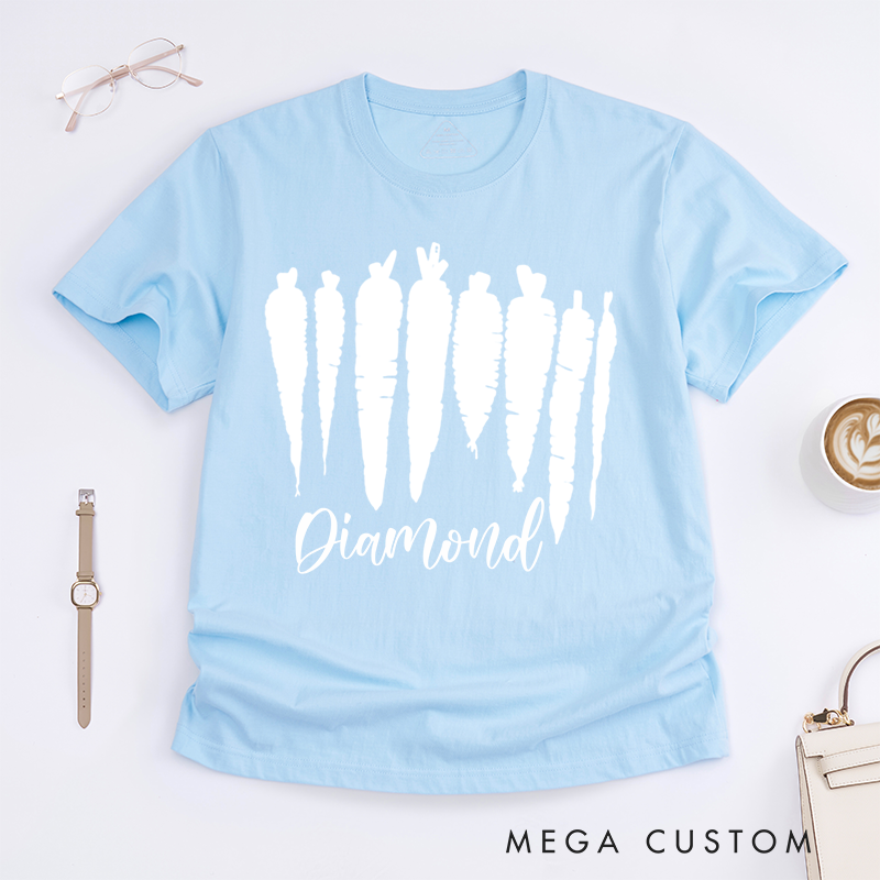 Personalized Carrot Classic T-Shirts Food Shirt Vegetable Shirt Foodie Gift Gardening Gift Farmer Gift Plant Lover Gift