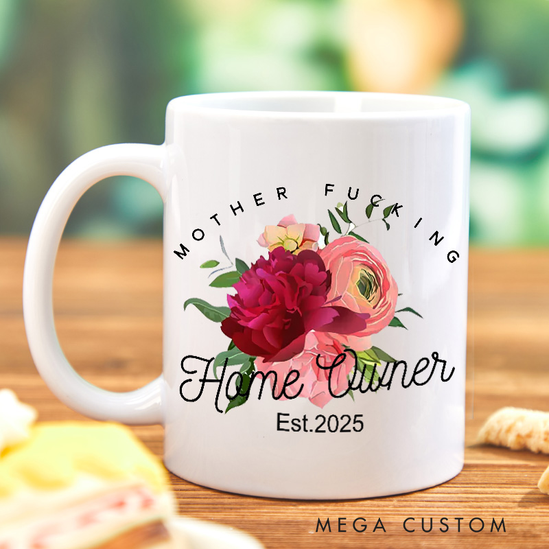 Personalized Homeowner Mug Custom 15oz Coffee Mug Housewarming Gift Home Owner Gift First Time Home Buyer Gift Realtor Closing Gift Home Gift