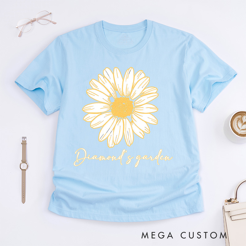 Personalized Daisy Classic T-Shirts Wildflower Shirt Floral Shirt Gift Plant Lover Gift Gardening Lover Gift Flower Tee Plant Lover Tee