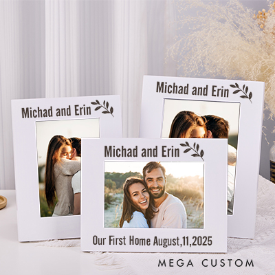 Personalized Wedding Photo Frame Custom Engraved Picture Frame Photo Frame Gift For Couples Anniversary Gift Home Decor New Home Gifts