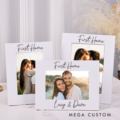 Personalized Engraved Photo Frame Custom Wedding Photo Frame New Home Gift For Couple Housewarming Gift Home Decor Wedding Gift