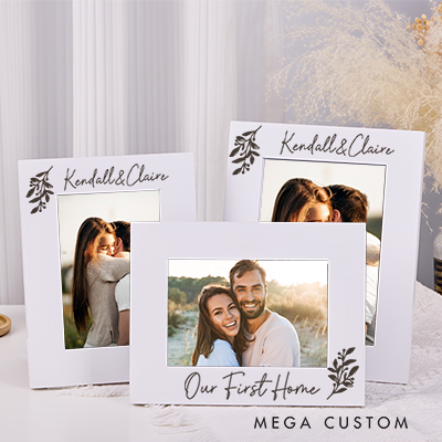 Personalized Wedding Frame Photo Frame Engagement Gift Custom Picture Frames Couple Gift Wedding Picture Frame Housewarming Gift Our First Home Gift