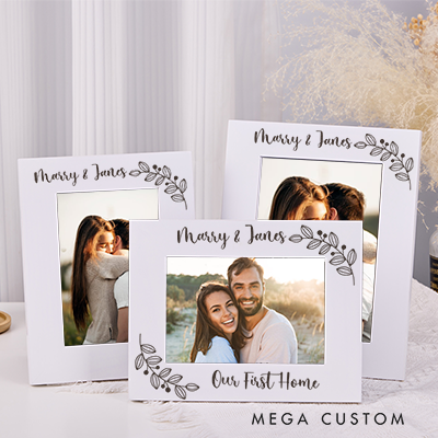Personalized Wedding Photo Frame Custom Engraved Picture Frame Photo Frame Gift For Couples Wedding Photo Frame Our First Home Gifts