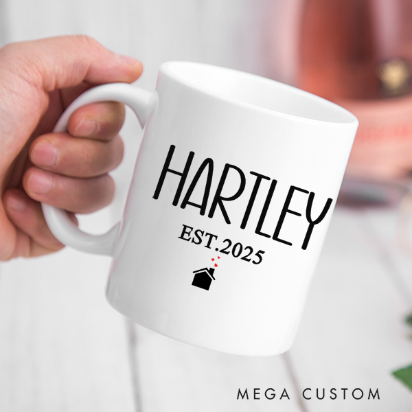 Personalized Mug  Wedding Gift Housewarming Gift Custom 11oz Coffee Mug 15oz Coffee Cup New Home Gift for Couple Christmas Gift Moving Away Gift