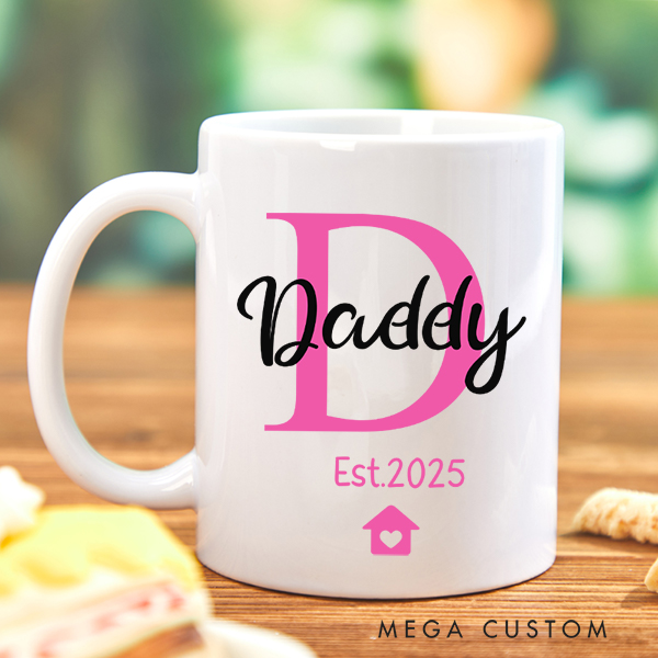 Personalized Mug for Dad Family Gift Custom 15oz Coffee Mug Housewarming Gift Coffee Cup Gift for Dad Christmas Gift Dad Gift New Home Gift