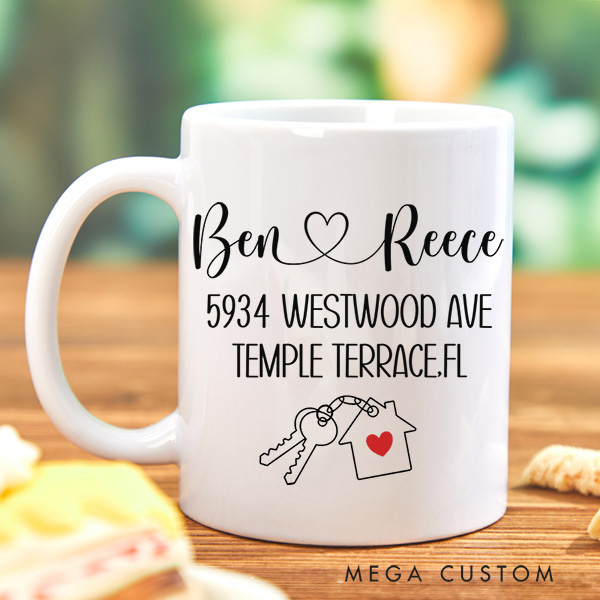 Personalized Housewarming Mug Custom 15oz Coffee Mug Housewarming Gift New Home Gift Moving Away Gift First Home for Couple New Homeowner Gift
