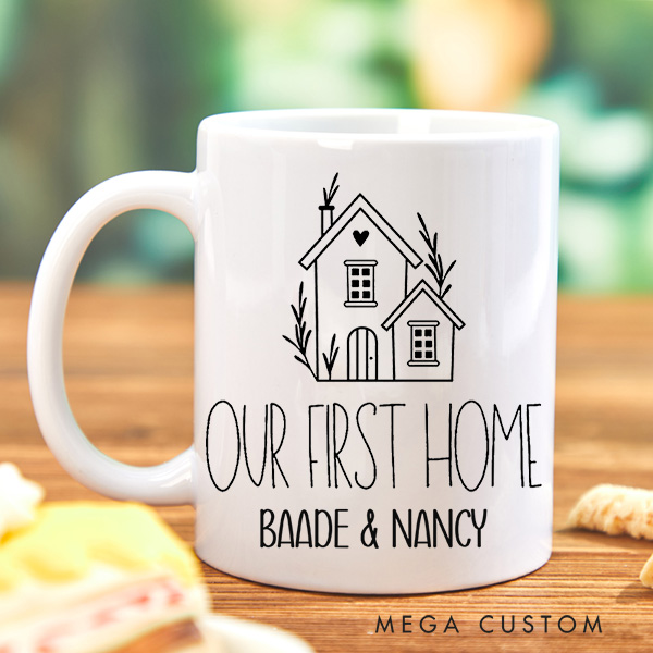 Personalized Mug Custom 15oz Coffee Mug Housewarming Gift New Homeowner Gift Wedding Gift New Home Gift Moving Away Gift First Home for Couple
