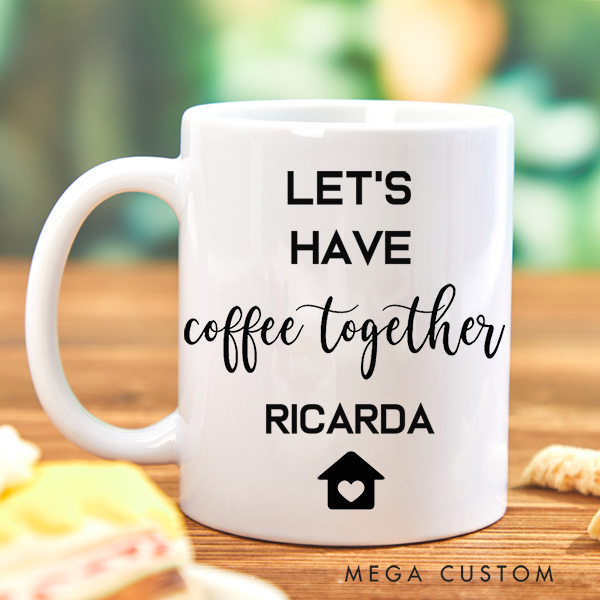 Personalized Mug Couple Coffee Mug Unique Wedding Gift Coffee Lovers Housewarming Gift Anniversary Gift First Home Gift New Home Gift Moving Away Gift