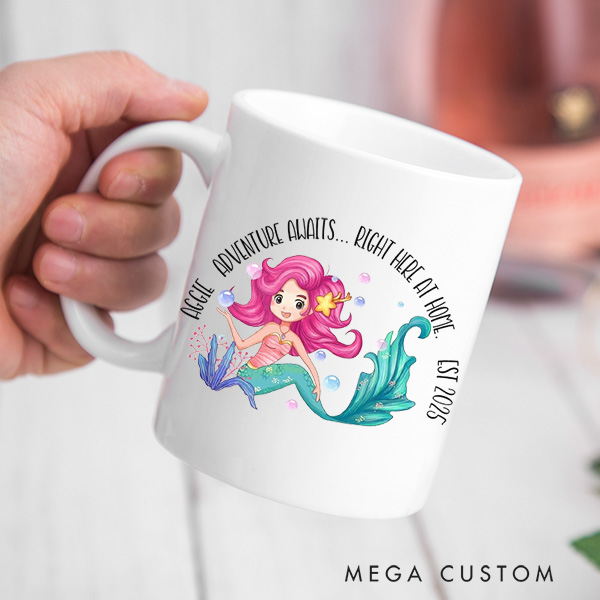 Personalized Mug for Kids Custom Mug for Girls Birthday Party Favors Children's Gift Housewarming Gifts for Kids Farewell Gift Moving Away Gifts