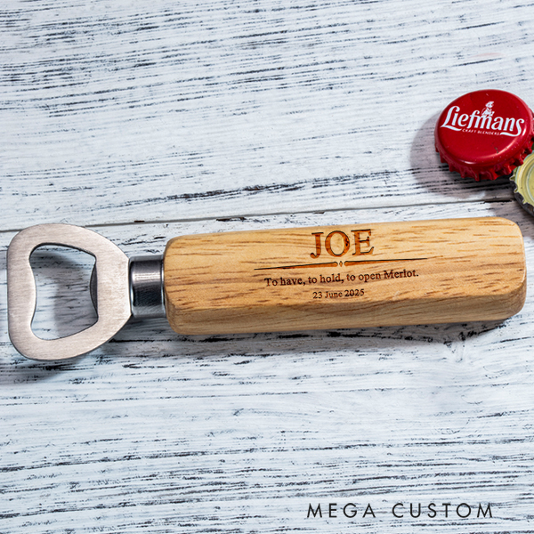 Personalized Bottle Opener Customized Home Bottle Opener Chic Humor Bottle Opener Personalized Keepsake for Housewarming Cheers