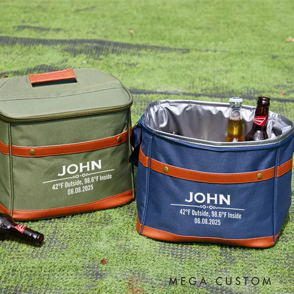 Personalized Cooler Bag With Name Custom Large Beer Cooler Bag Wedding Party Gift Housewarming Party Gift New Home Gifts For Men