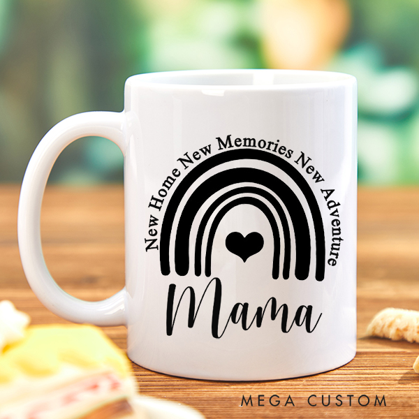 Personalized Coffee Mug for Mom New Home New Memories New Adventure Mug Custom 15oz Coffee Cup Housewarming Gift Mothers Day Gifts Christmas Gift