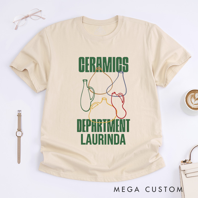 Personalized Ceramics Classic T-Shirts Pottery T-Shirt Ceramics Gift for Potter Pottery Gift 