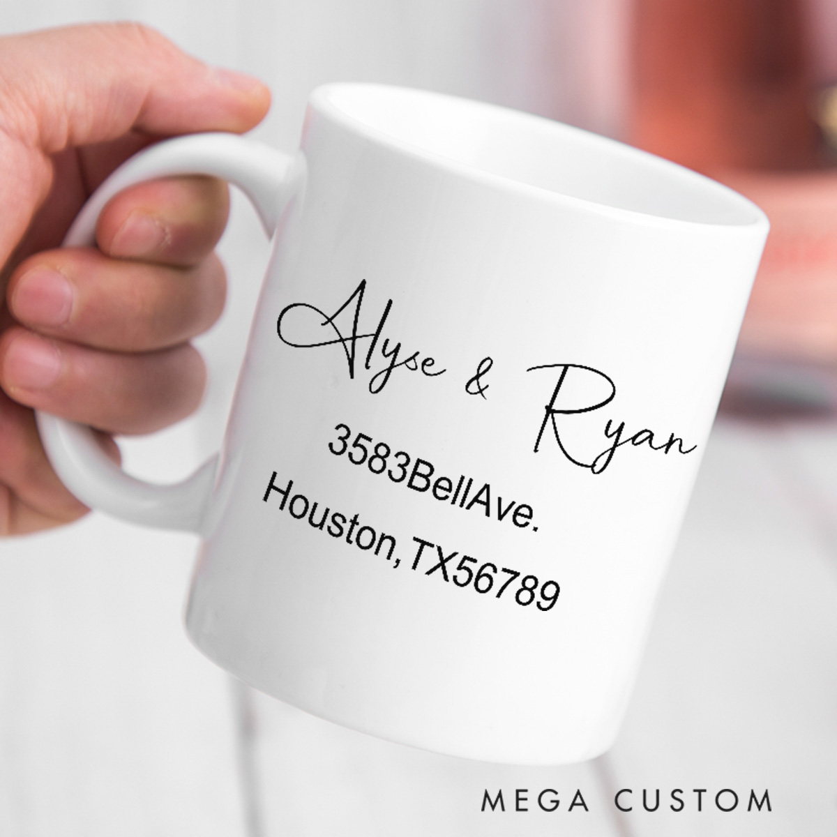 Personalized Ceramic Mug with Name Custom 11oz and 15oz Coffee Mug Housewarming Gift First Time Home Buyer Gift Realtor Closing Gift Home Gift