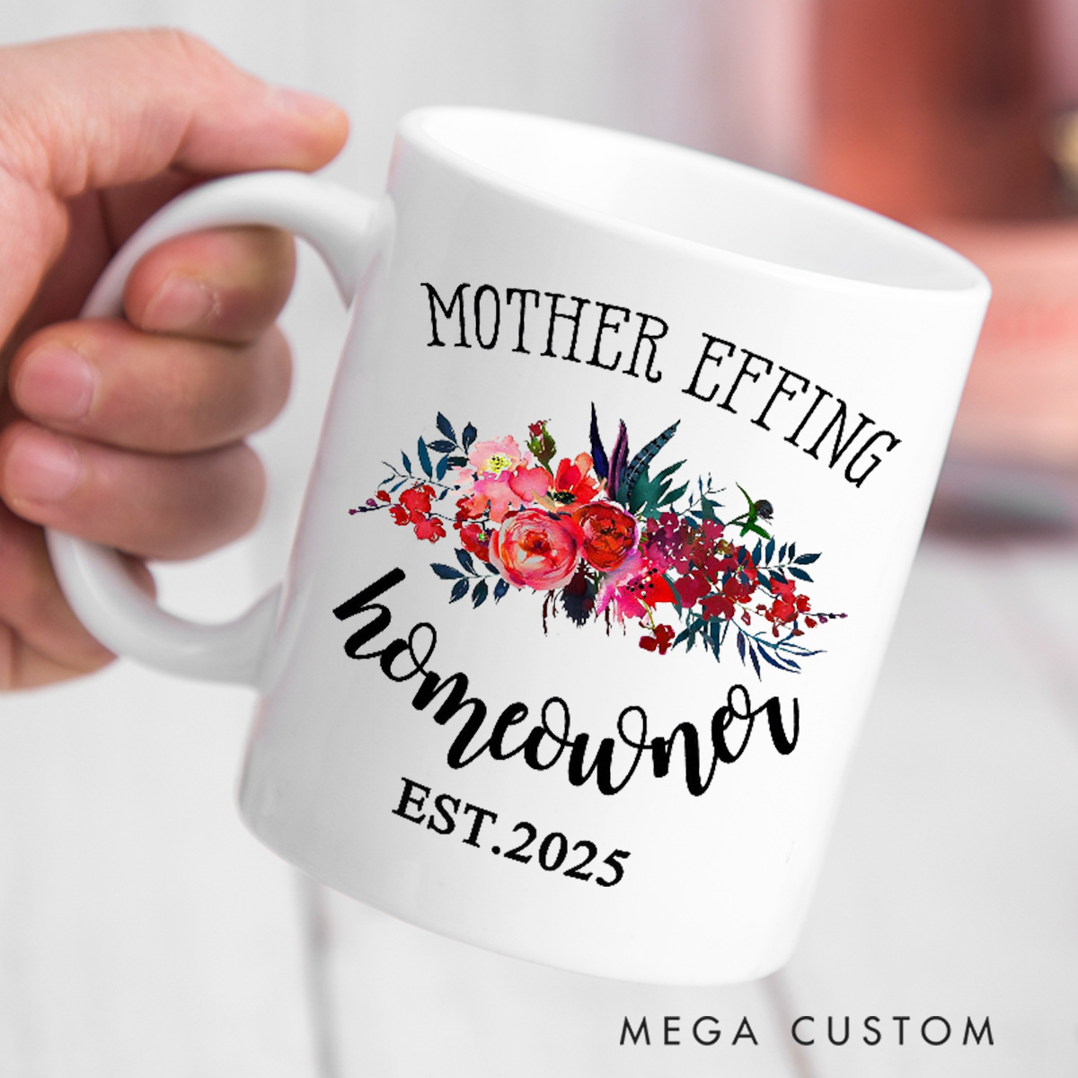 Personalized Mug Homeowner Mug Custom 15oz Coffee Mug Housewarming Gift HomeOwner Gift First Time Home Buyer Gift Realtor Closing Gift Home Gift