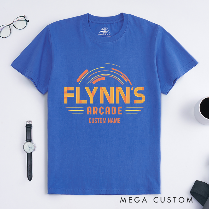 Personalized Flynn's Arcade T-Shirt A Retro Gaming Haven Lover Shirts Gift for Geek Nerd 