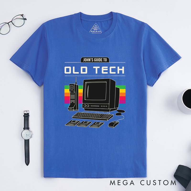 Personalized Guide To Technology T-Shirt Retro Technology Shirt Gift Geek Nerd Computer lover