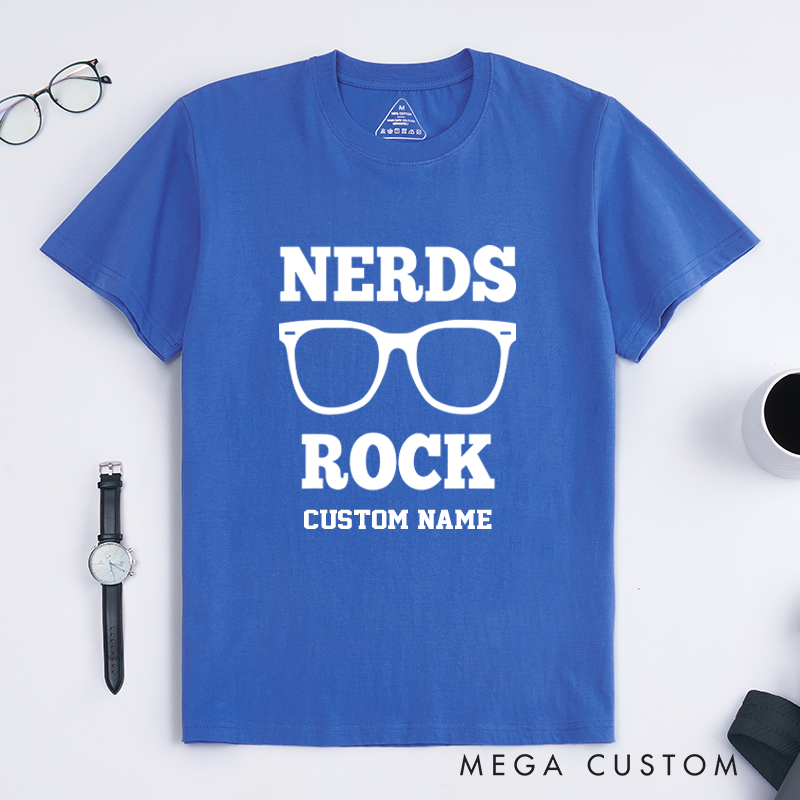 Personalized Nerds Rock T-Shirt Geek Pride Shirt Gift for Geek Nerd