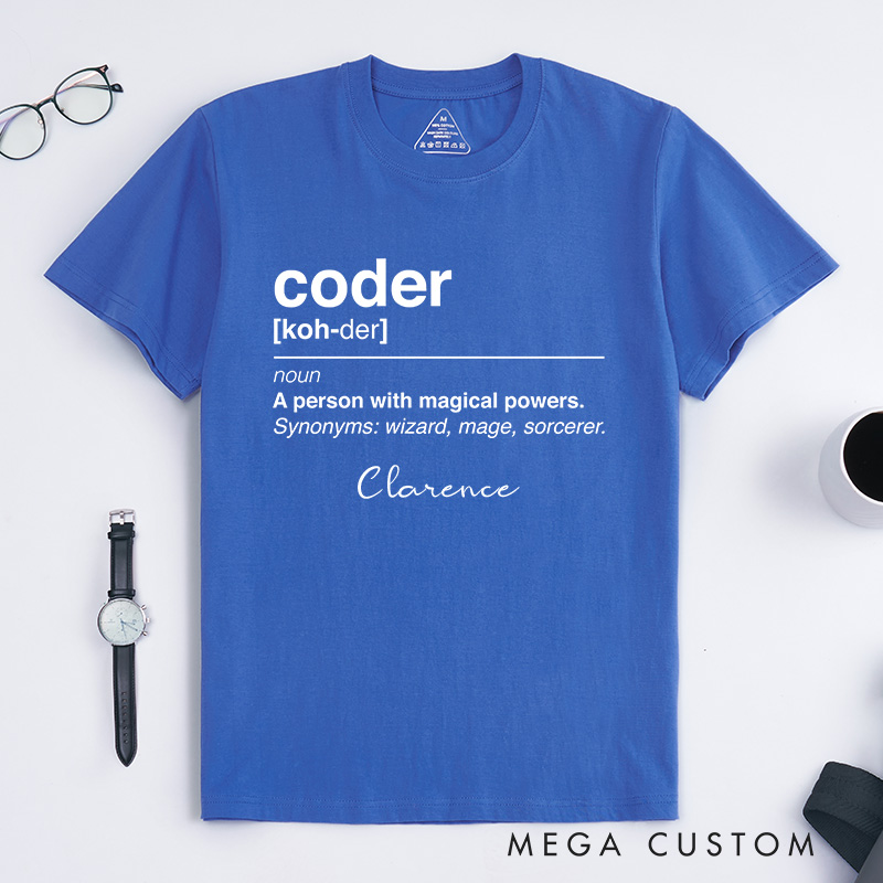 Personalized Programmer Engineer T-Shirt The Enchantment Of Coding Technology Computer Lover Shirt Gift for Geek Nerd