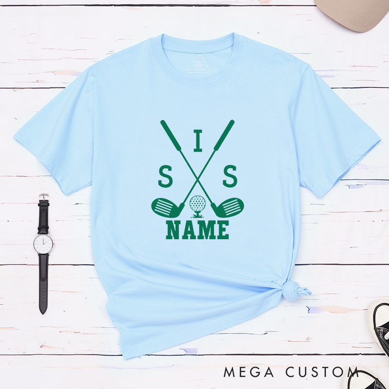 Personalized Golf Shirt with Customizable Name and Relationship Title