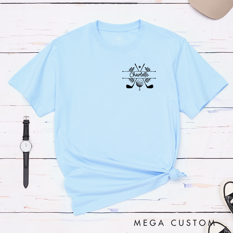 Personalized Golf T-Shirt with Custom Name Perfect Gift for Golf Fans Customizable Golf Apparel