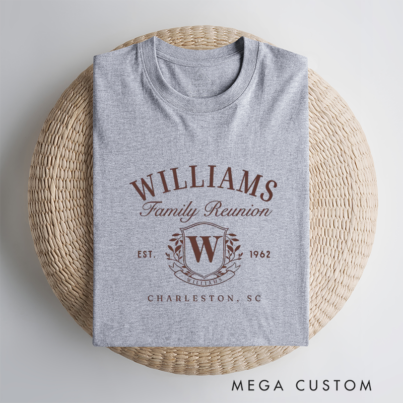 Personalized Cousin Reunion Shirts with Family Names and Monograms Classic T-Shirt