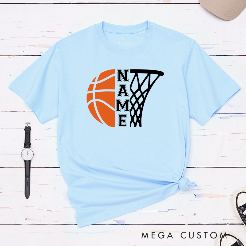Personalized Basketball T-Shirt with Your Name for Men and Women