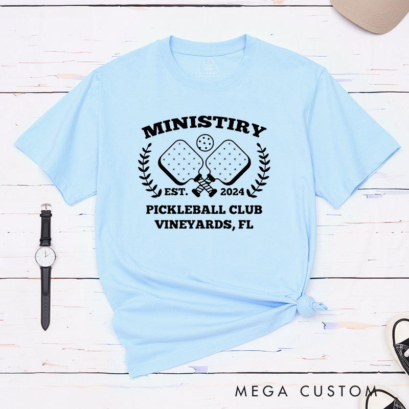 Personalized Pickleball Team T-Shirt with Custom Your Team Name and Year