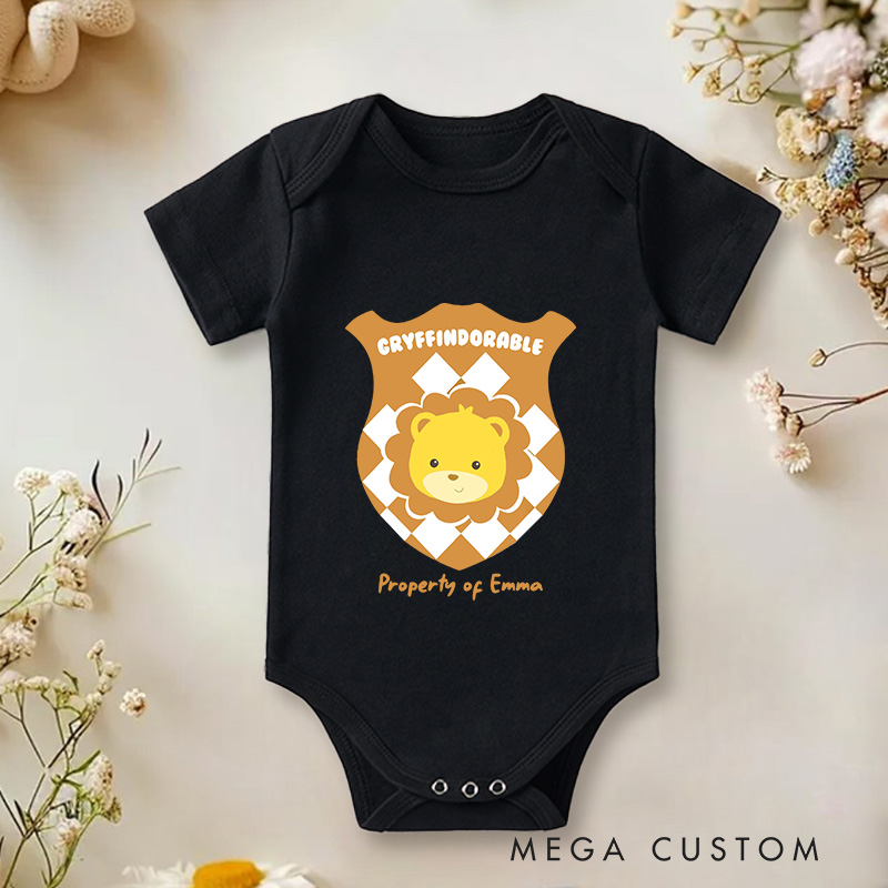 Personalized Cute Little Lion Baby Onesie Funny Baby Gift