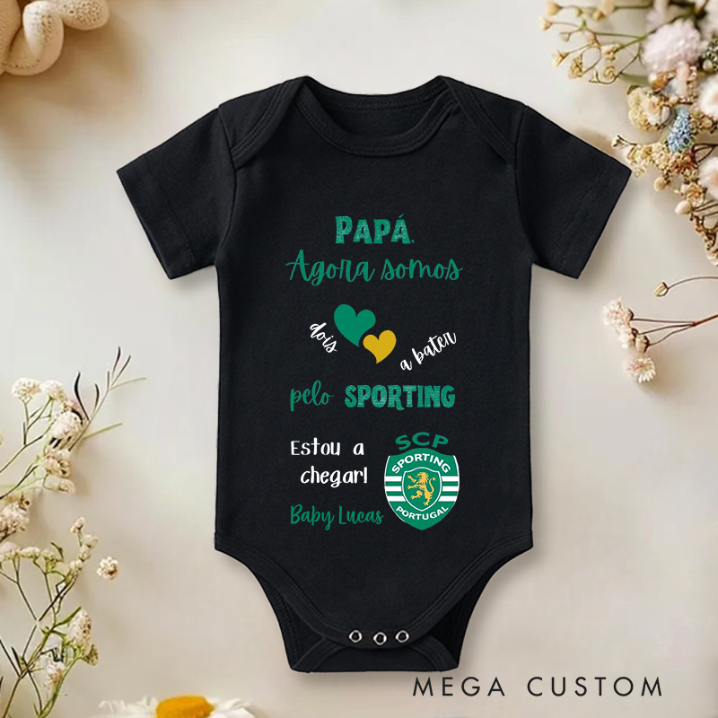 Personalized Body Sporting I'm Not Born Yet and I'm Already Sporting Baby Onesie Father's Day Gifts