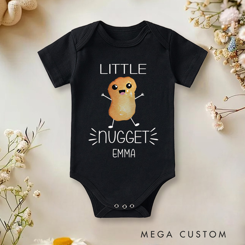 Personalized Little Nugget Baby Onesie Funny Baby Gift